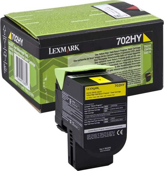 Toner Lexmark 70C2HY0 Yellow Oryginał (70C2HY0)