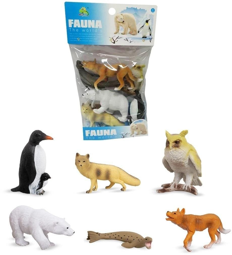 Zwierzęta polarne arktyczne 6szt