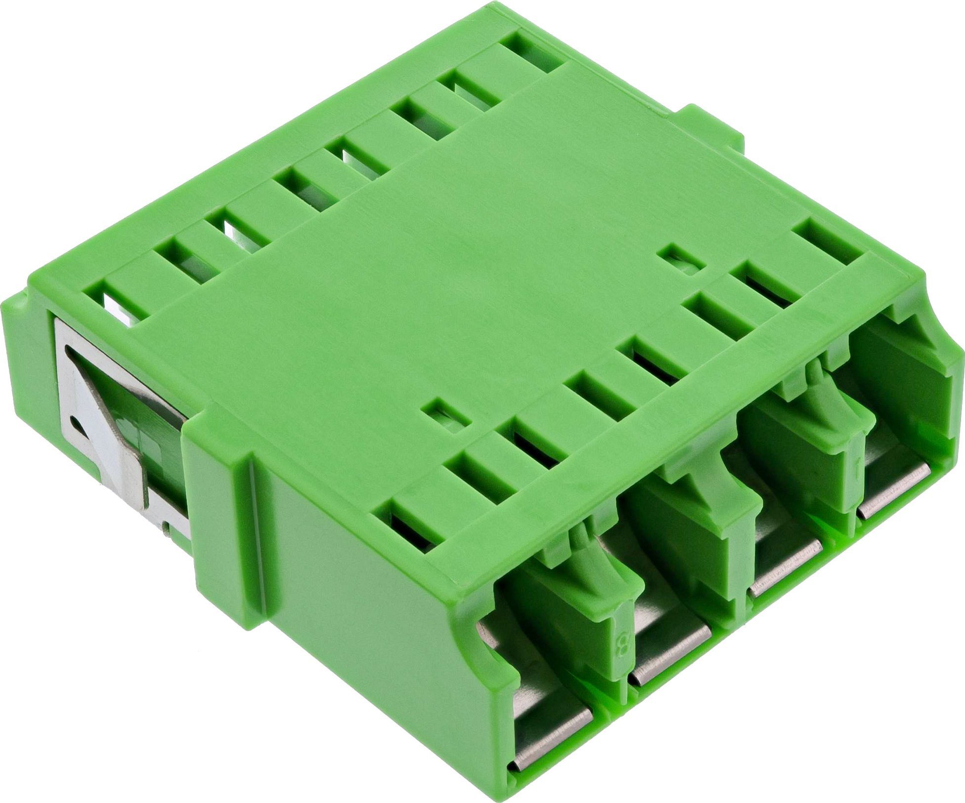 Digitus InLine® Złącze światłowodowe Quad LC/LC singlemode zielony Ceramiczna tuleja