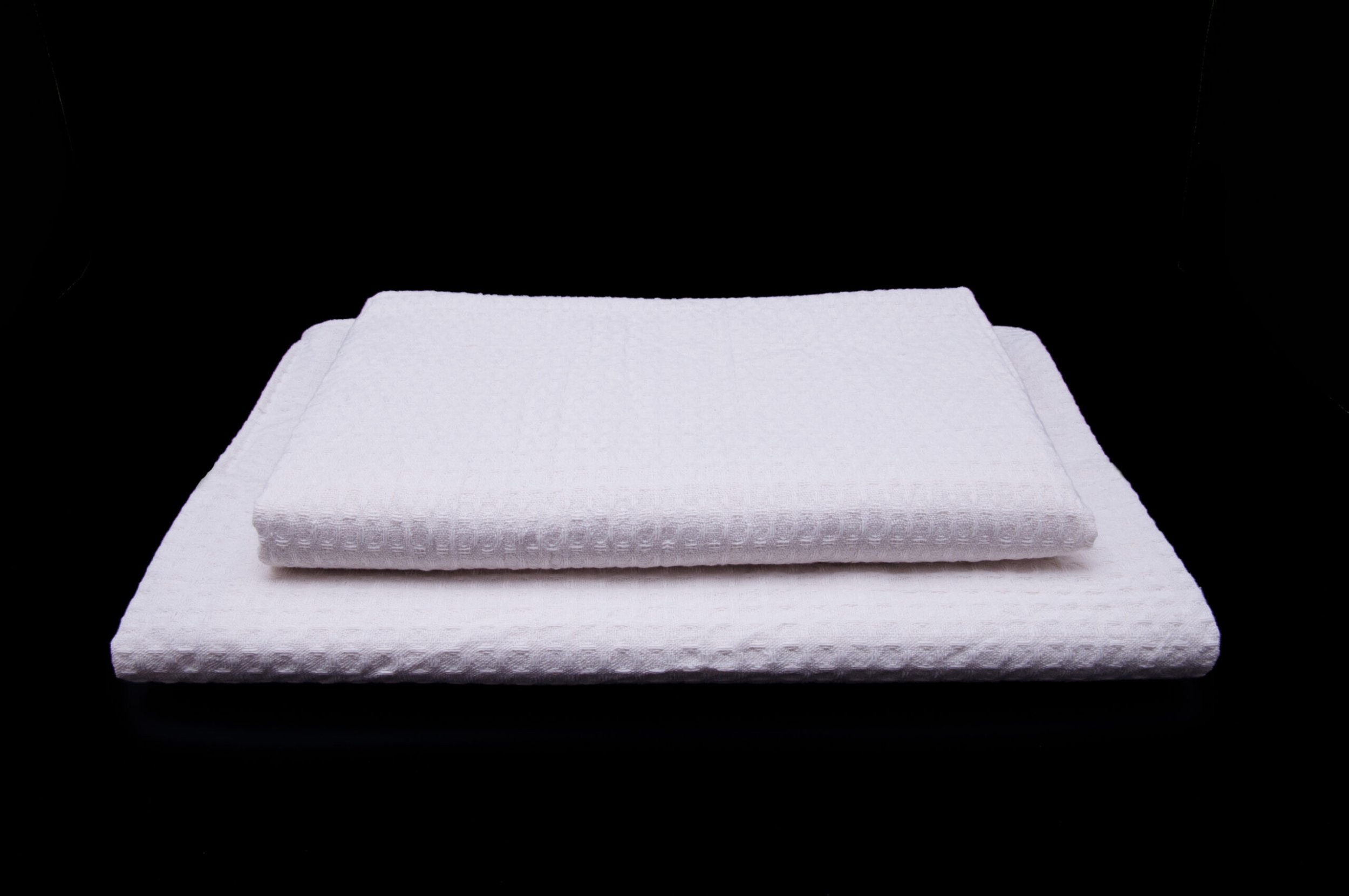 Zestaw dwa ręczniki wafel/gofer biały ZOBACZ PROMOCJE