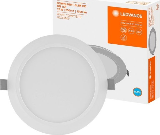 Osram Ledvance Panel LED Podtynkowy 12W 6500K Slim DN155