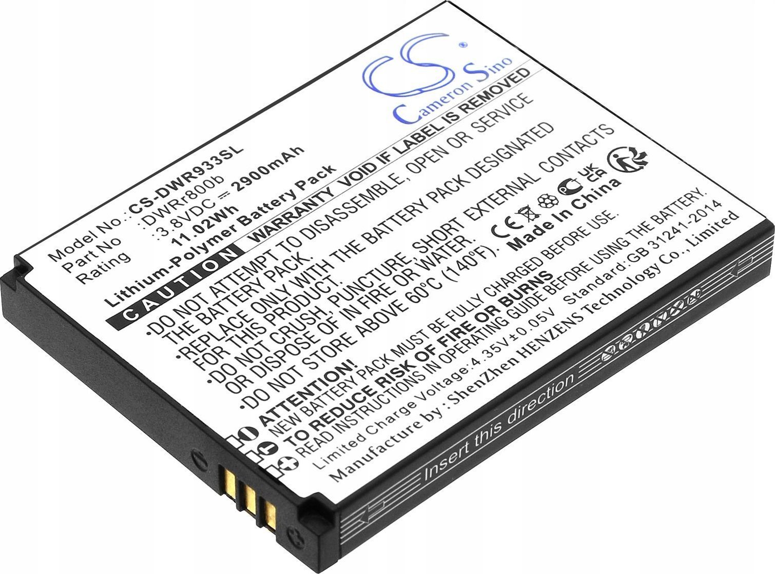 Cameron Sino Akumulator Bateria Typ Dwrr800b 6bt-r800b-2901 Do Router D-link Dwr-933 B1 / Cs-dwr933sl