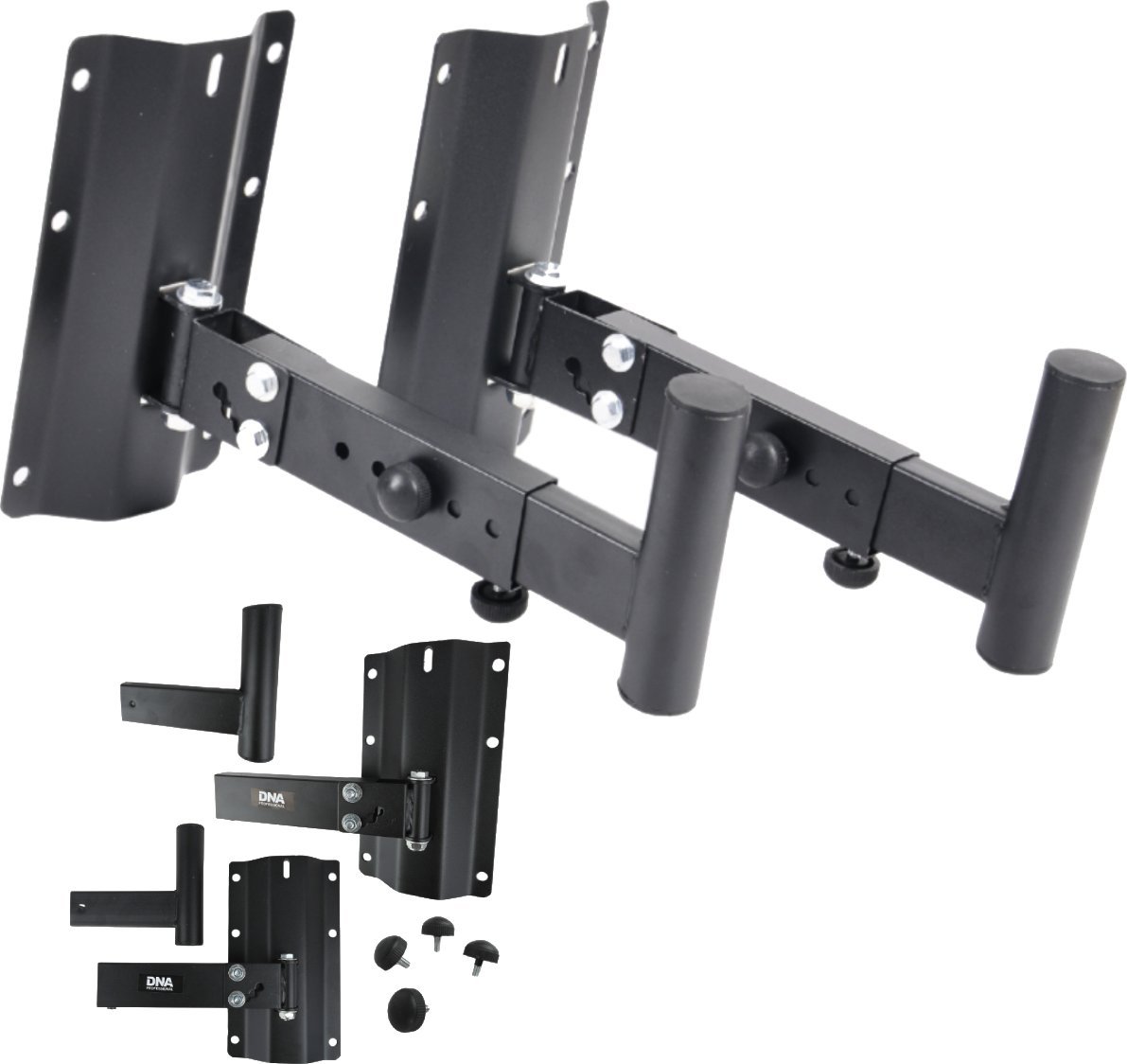 DNA BOX WALL głośnikowy statyw ścienny zestaw 2 szt. czarny stabilny wytrzymały do 30 kg