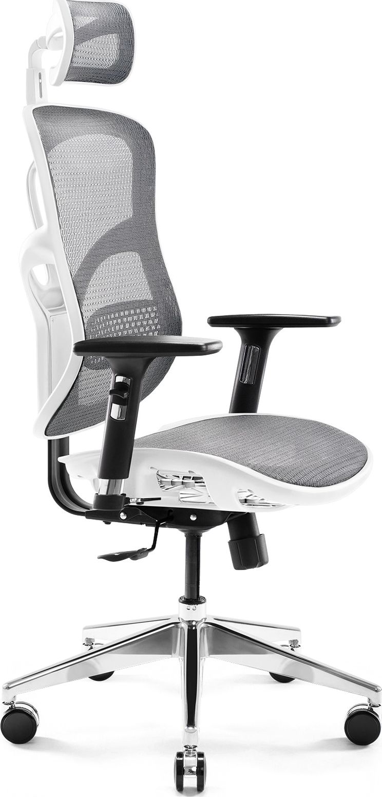 Krzesło biurowe Diablo Chairs V-Basic Biało-szare