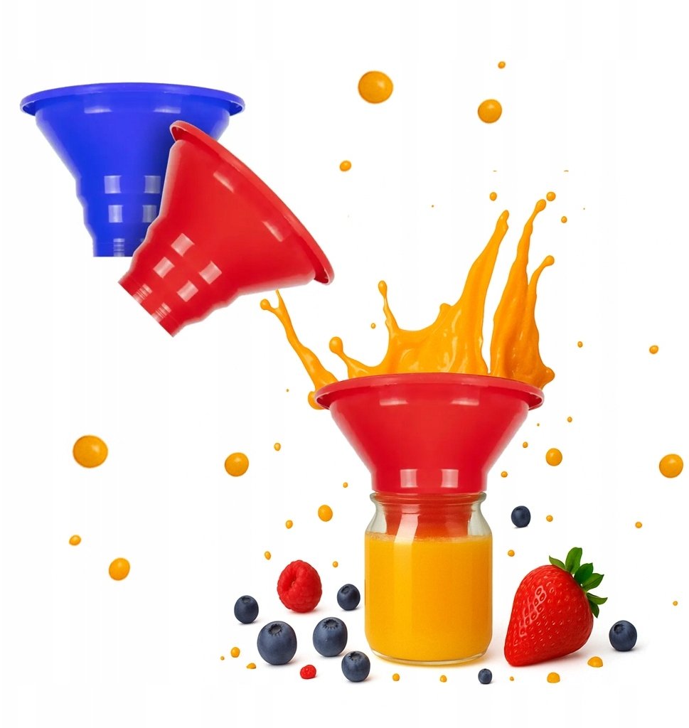 DUŻY LEJEK DO SŁOIKÓW PRZETWORY WINO NALEWKA ALKOHOL SYROP TRUNKI DOMOWE