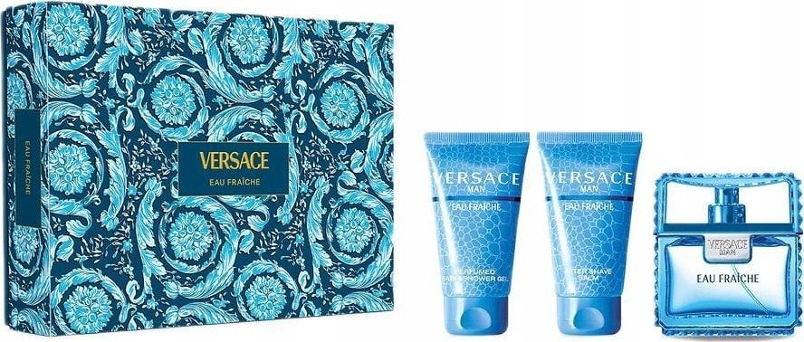 SET VERSACE Man Eau Fraiche EDT spray 50ml + SHOWER GEL 50ml + AF 50ml