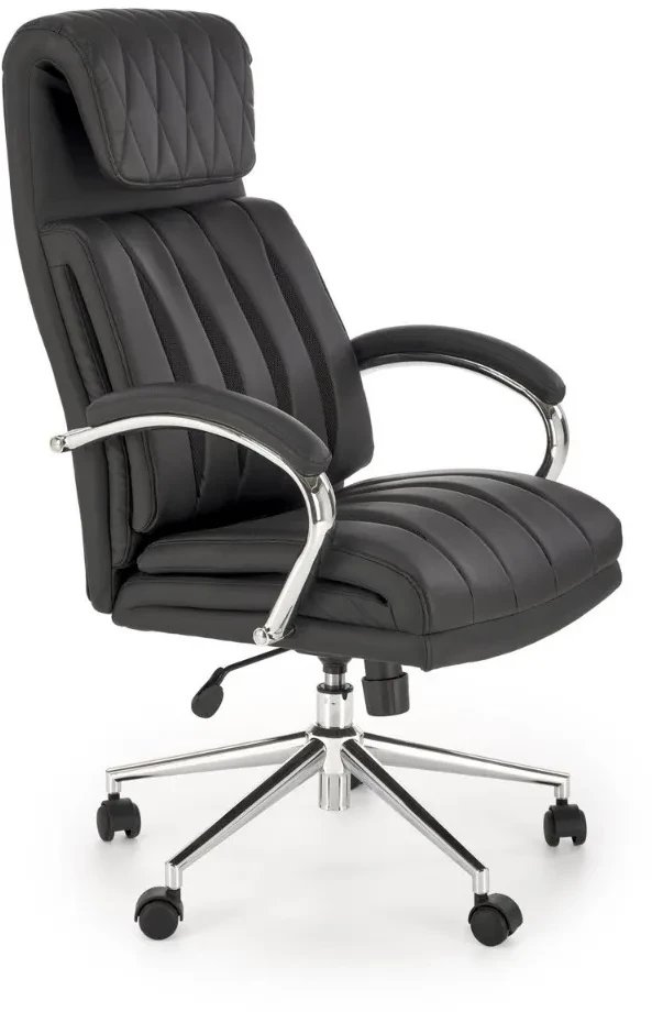 Fotel biurowy ROMANO czarny HALMAR