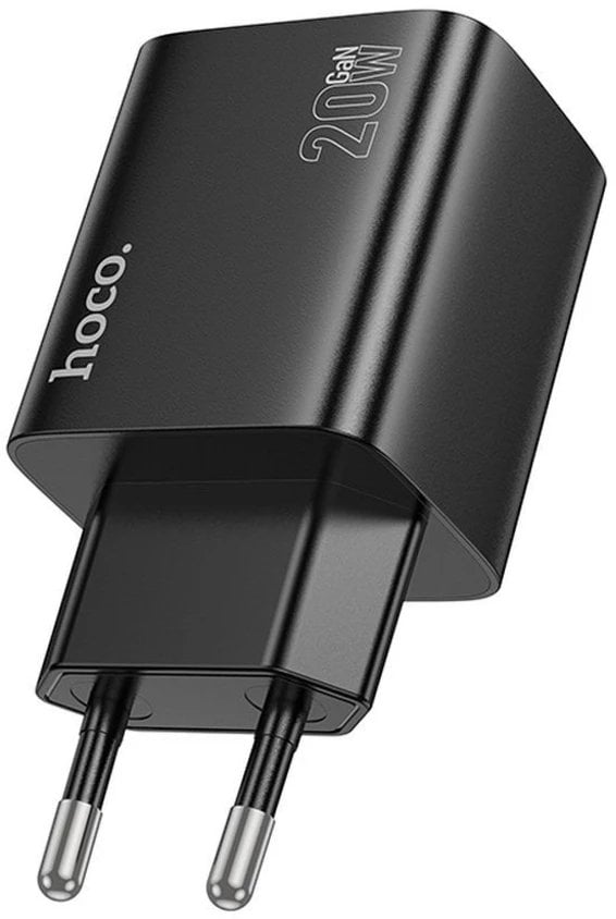 Ładowarka sieciowa do telefonu Hoco 2 x USB C + 2 x USB A QC3.0 PD 3A 20W N55 czarna
