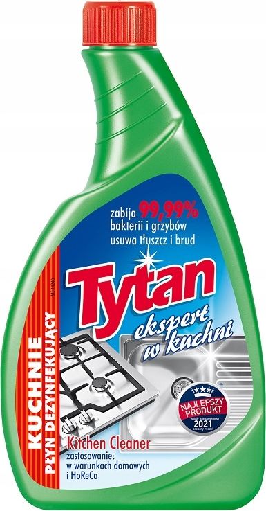 Tytan Płyn do mycia kuchni dezynfekujący zapas, 500 g