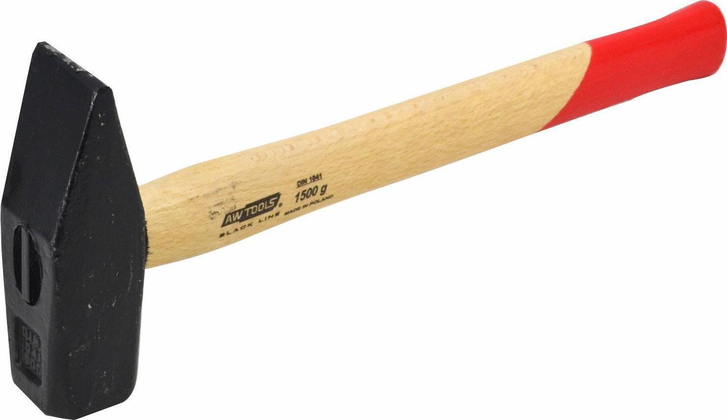 AWTools AWTOOLS MŁOTEK ŚLUSARSKI 1,5 kg TRZONEK DREWNIANY BLACK LINE AW32039BL