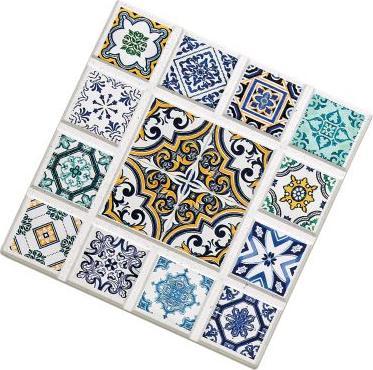 Zassenhaus Podkładka Zassenhaus Agadir, ceramika/korek, 16 x 16 cm, romb