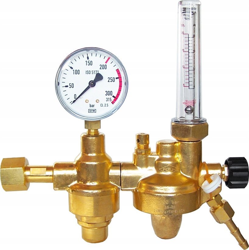 Reduktor do argonu 2RBArg/KW-0,15R Perun dwustopni