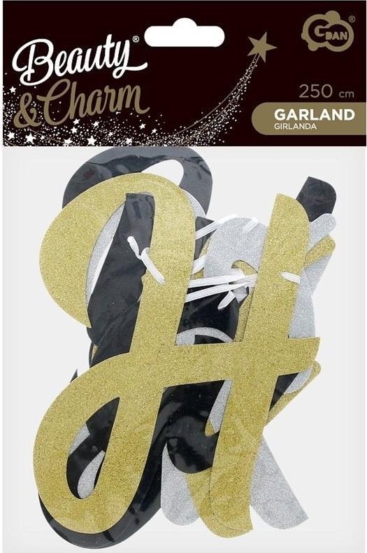 Girlanda papierowa B&C Happy New Year 250cm