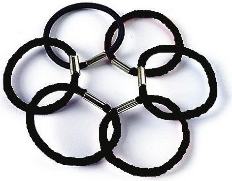 Donegal GUMKA 6szt czarna