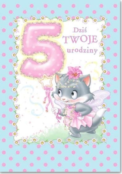 Trend Karnet B6 5 lat dziewczynka fun