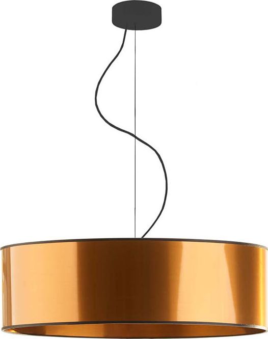 Lampa wisząca Lumes Miedziany okrągły żyrandol w stylu glamour 60 cm - EX856-Hajfun