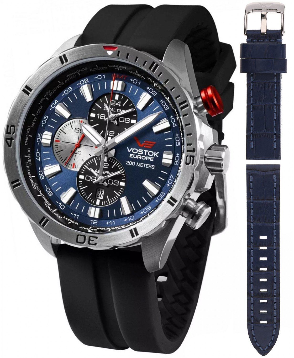 Zegarek męski Vostok Europe YM26-320A652S czarny