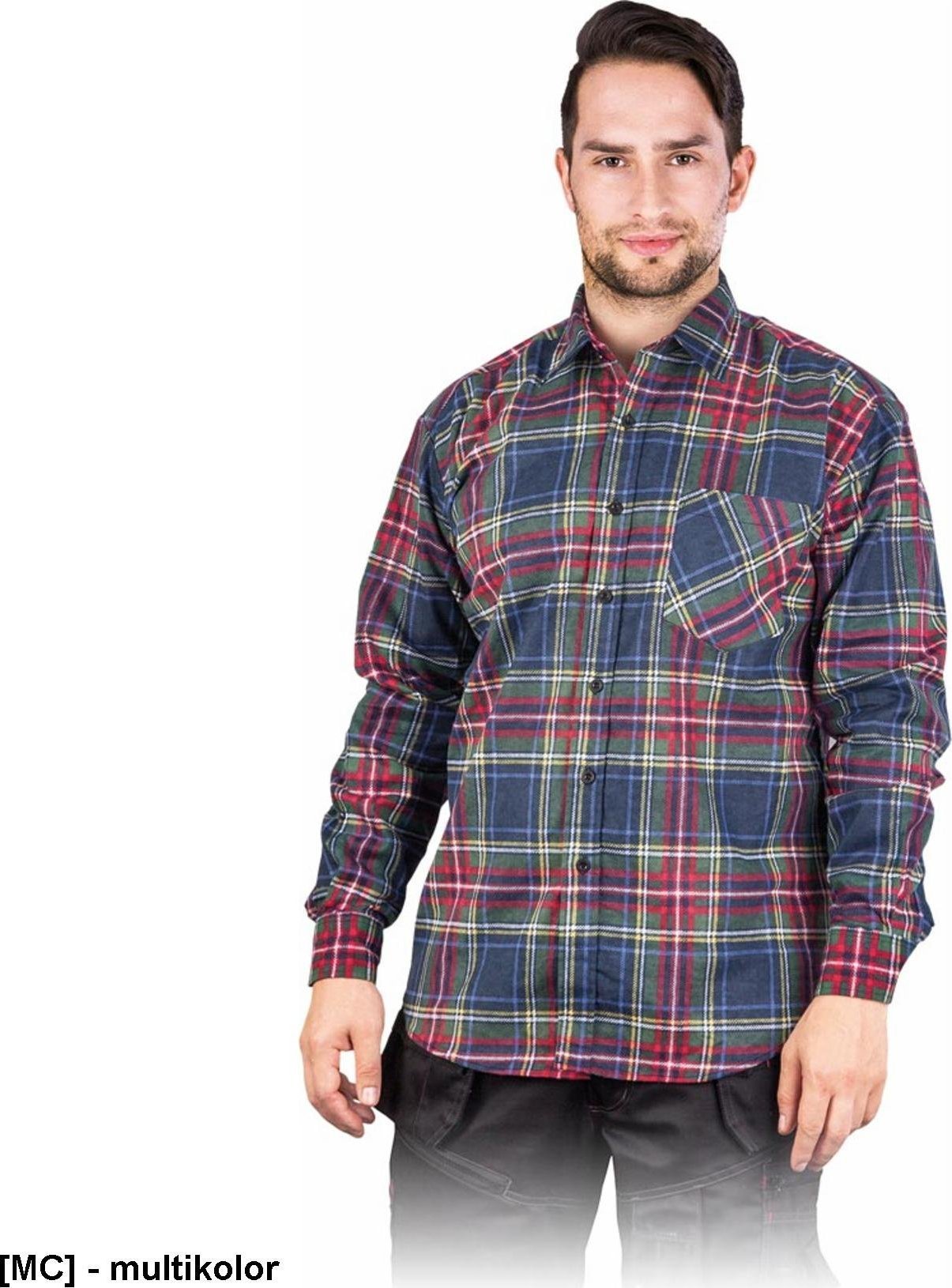 R.E.I.S. KF - koszula flanelowa ochronna - multikolor XL