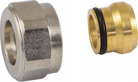 Schlosser Złączka zaciskowa na miedź GW M22x1,5 x 15 mm, niklowana