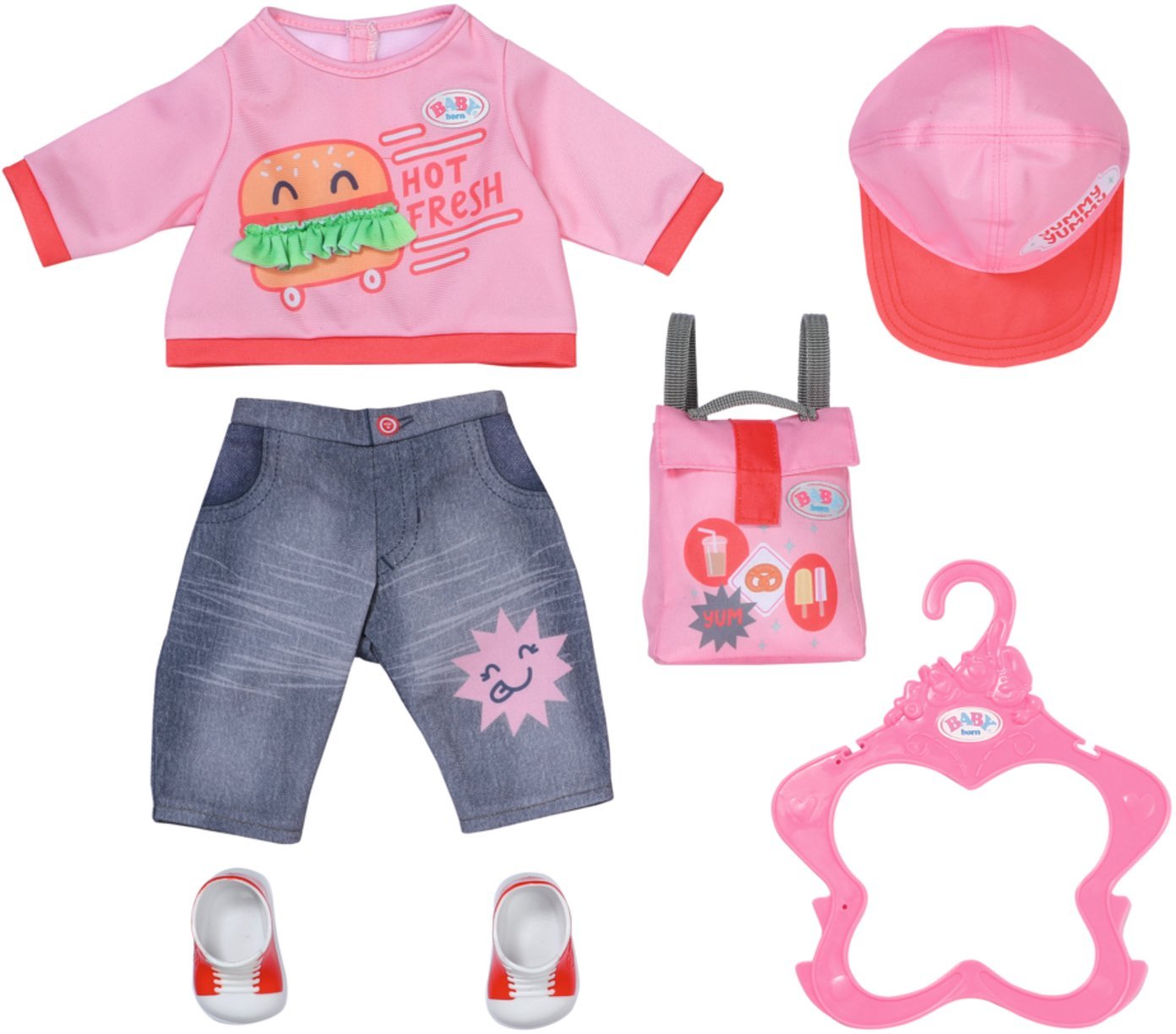BABY born Snack Shop Outfit 43cm Zestaw ubrań dla lalek