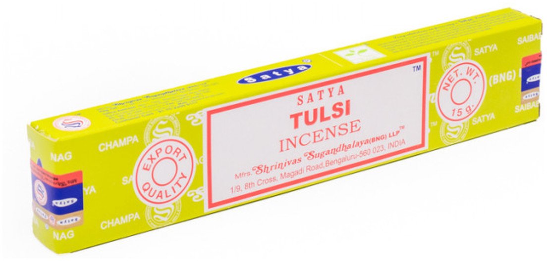 Satya Kadzidła ziołowe uzdrawiające i harmonizujące Święta Indyjska Bazylia 15g