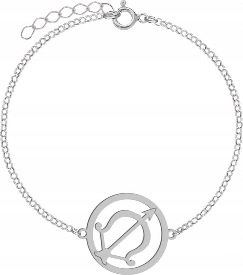 Radziszewska Jewellery Srebrna Bransoletka Znak Zodiaku STRZELEC GRAWER
