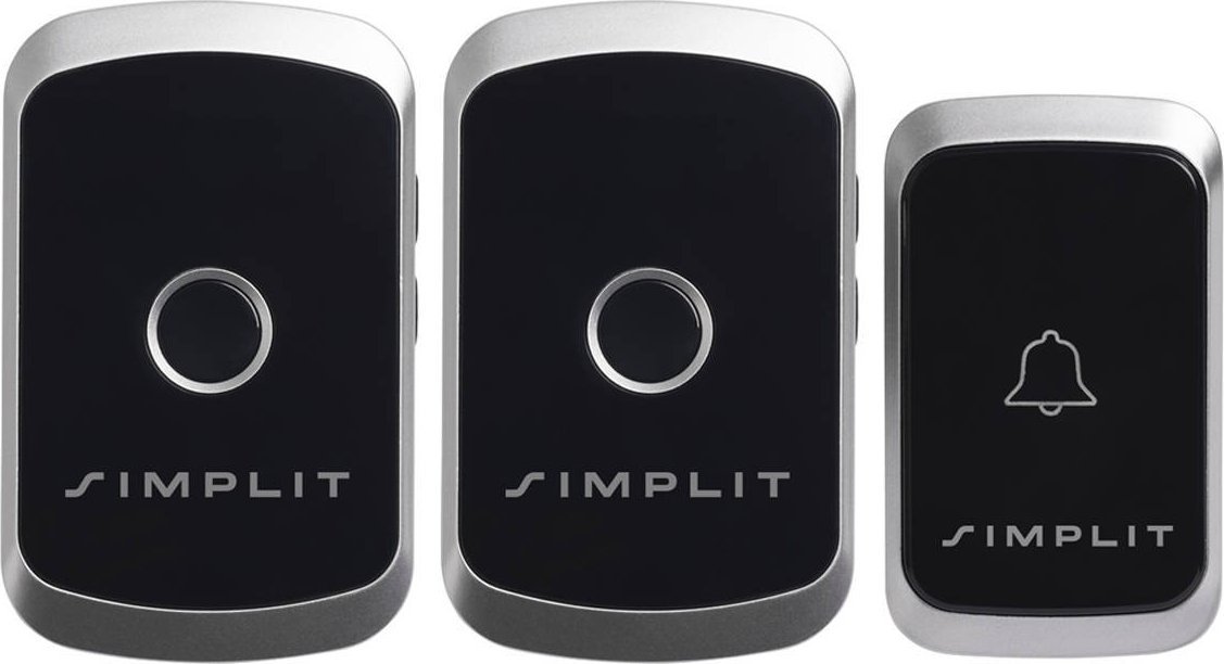 Simplit Dzwonek bezprzewodowy A2 2x Odbiornik 1x Nadajnik Sztuka