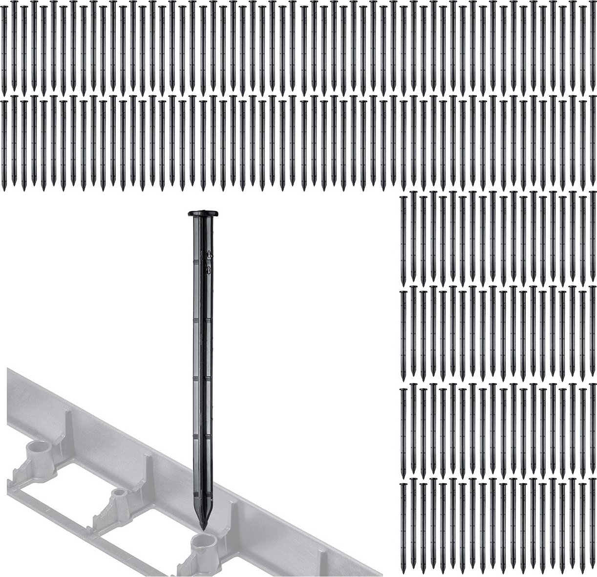 Kadax KADAX Szpilki Kołki Kotwy Do Agrowłókniny Agrotkaniny Obrzeży 200szt 25cm mocne