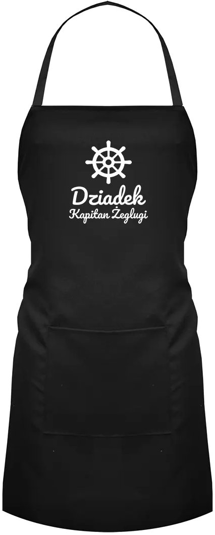 Dziadek - kapitan żeglugi - fartuch z nadrukiem