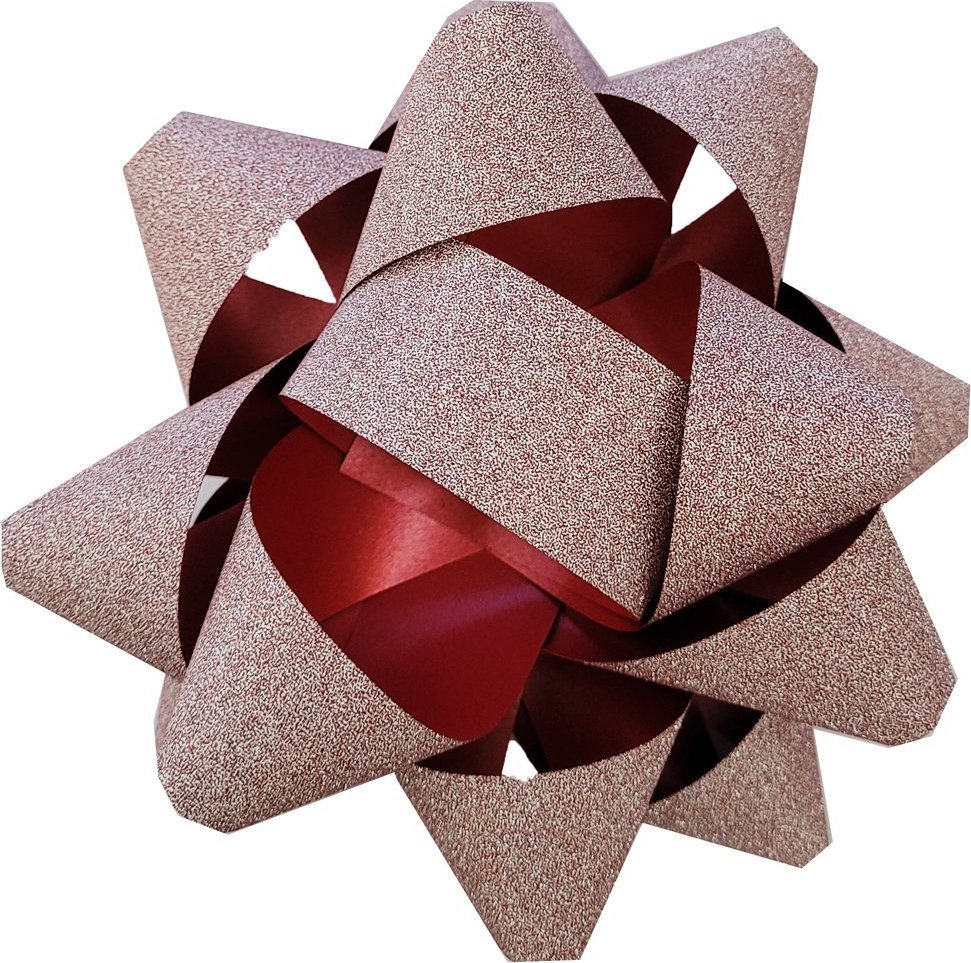 Fastima Rozetka Brokat KOKARDA do prezentów 11cm 5ŚR