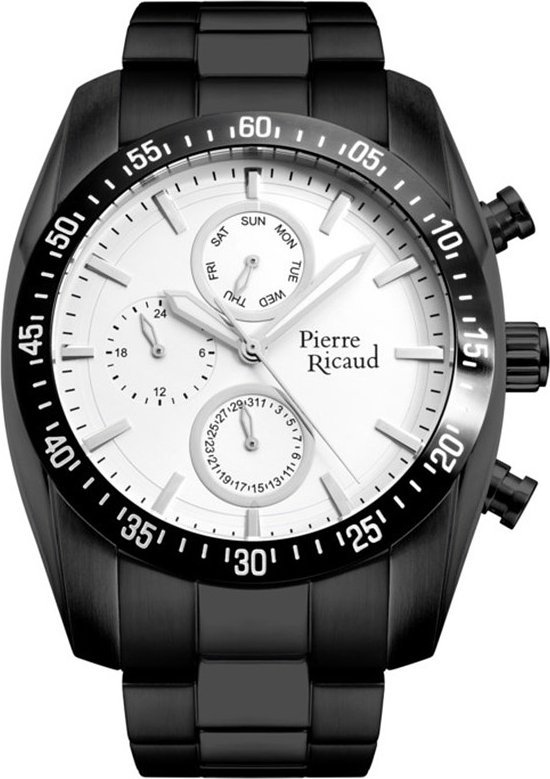 Zegarek Pierre Ricaud Zegarek męski Pierre Ricaud P89281.B113QF czarny