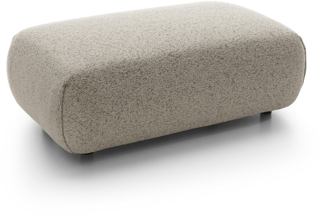 Pufa do narożnika VERNIO Puente 16 Zimny Beż Greige plecionka z bawełną