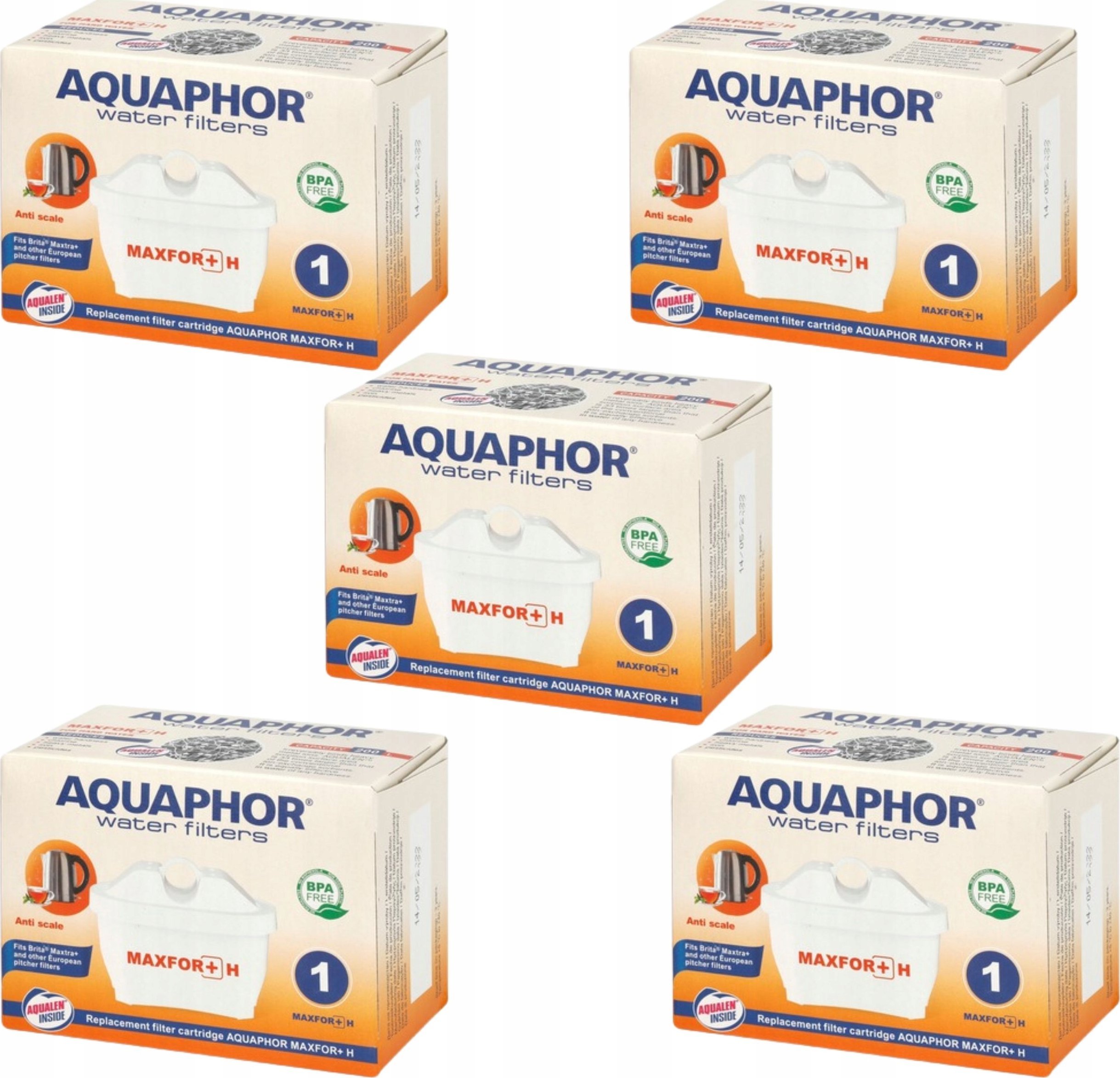 Wkład filtrujący Aquaphor Maxfor+ H 5 szt.