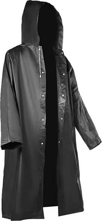 Aptel Przeciwdeszczowa PELERYNA rowerowa z kapturem wodoodporna czarna AG335A
