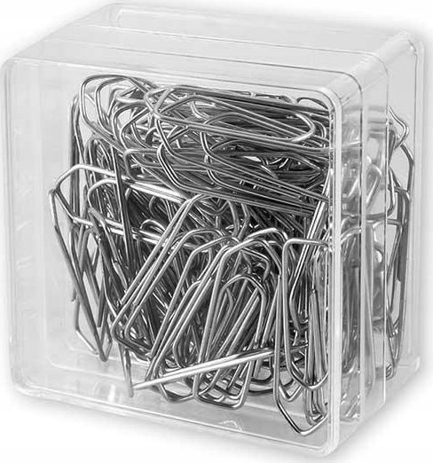 Victory Office Product SPINACZE BIUROWE VICTORY OFFICE 26MM 100SZT. TRÓJKĄTNE POJEMNIK PLASTIKOWY