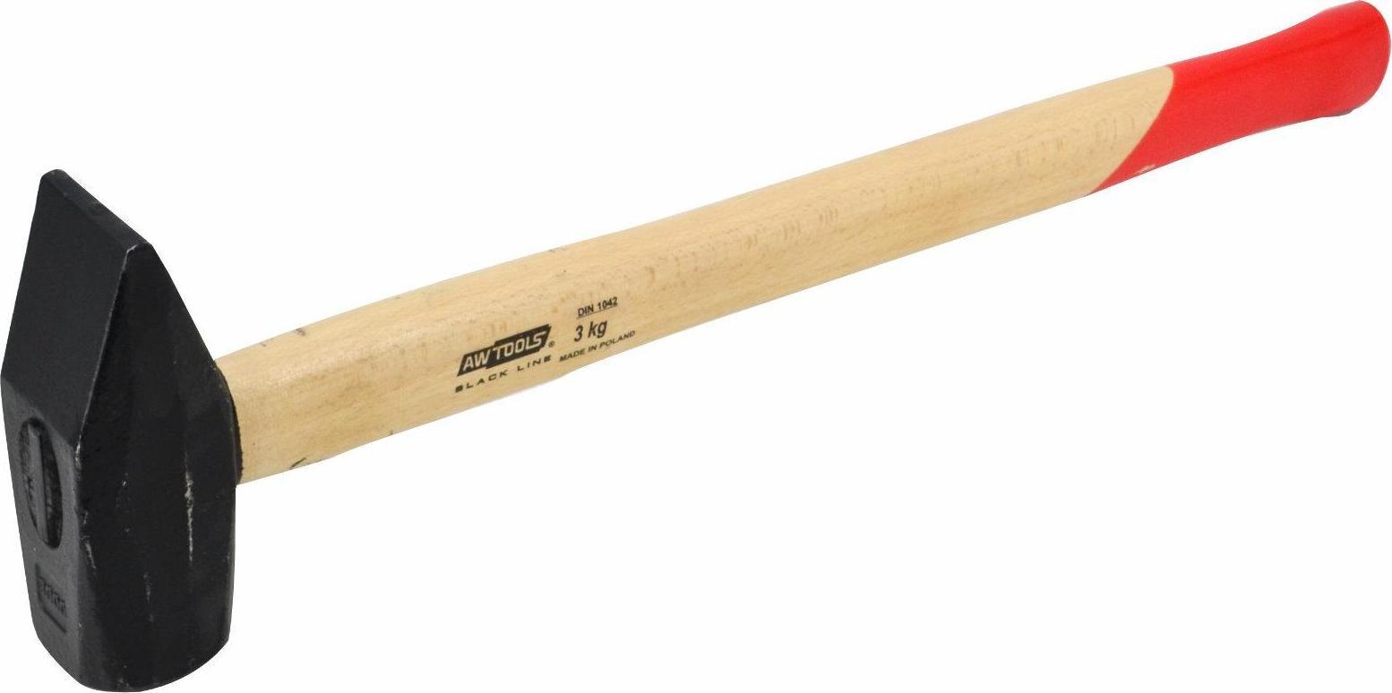 AWTools AWTOOLS MŁOTEK KOWALSKI 3,0 kg TRZONEK DREWNIANY BLACK LINE AW32041BL
