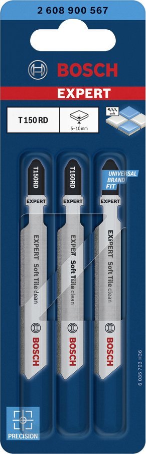 Bosch Bosch EXPERT jigsaw blades T150RD 3Stk Soft Tile clean