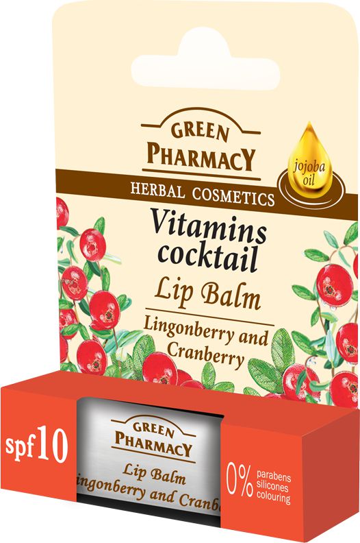 Green Pharmacy Green Pharmacy Lip Balm Balsam do ust Vitamins Coctail 3.6g