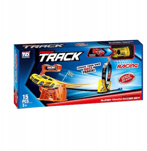 DUŻY TOR WYŚCIGOWY SAMOCHODOWY AUTO DLA DZIECI 155 CM TORU