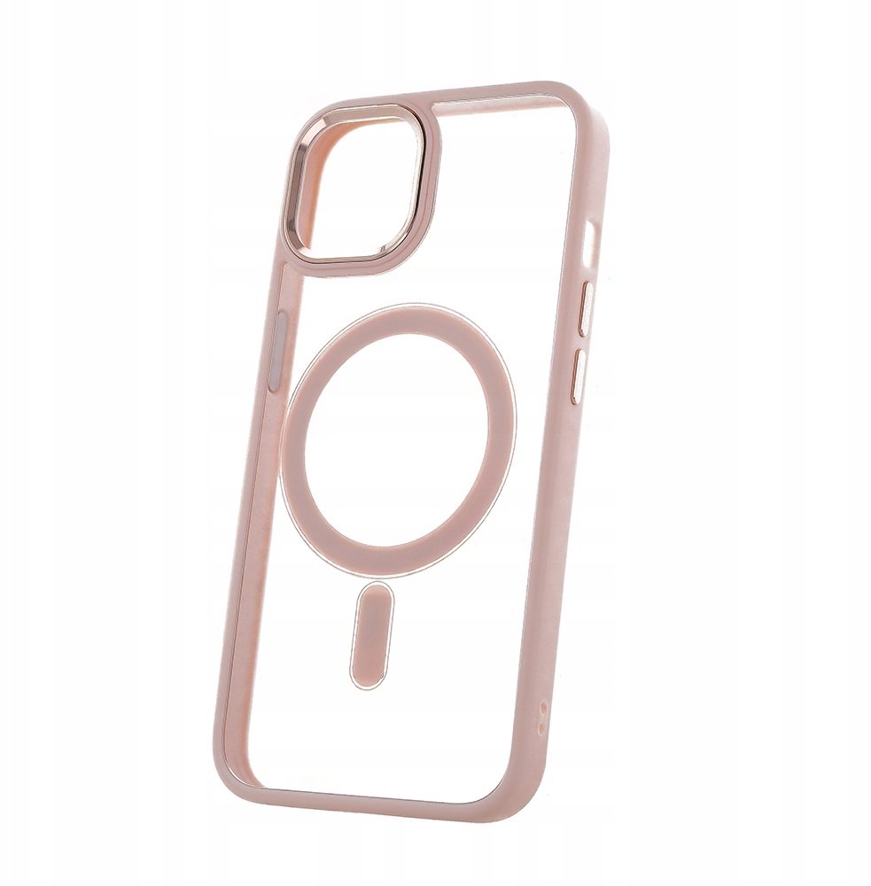 Nakładka Satin Clear Mag do iPhone 15 Pro Max 6,7" różowa