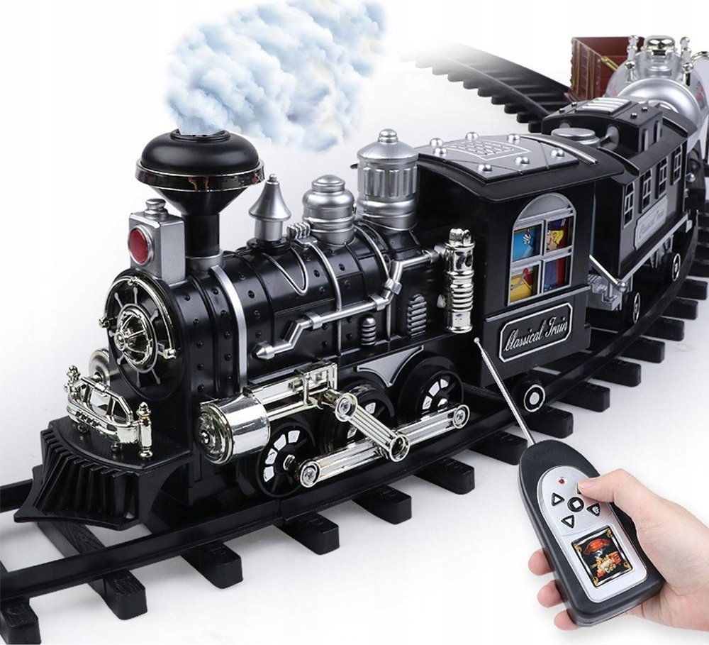 Kolejka Elektryczna Duży Tor Lokomotywa Pociąg Dym