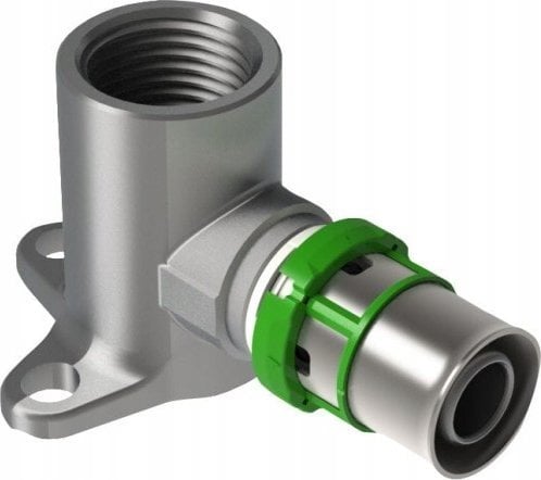 Kolano naścienne GW zaprasowywane MultiSkin mosiądz/cynowany 16x1/2 L = 40 mm