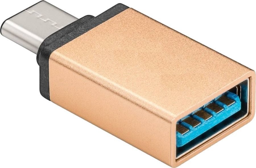 PremiumCord PREMIUMCORD Adaptér USB 3.1 C/male - USB 3.0 A/female, zlatý, OTG
