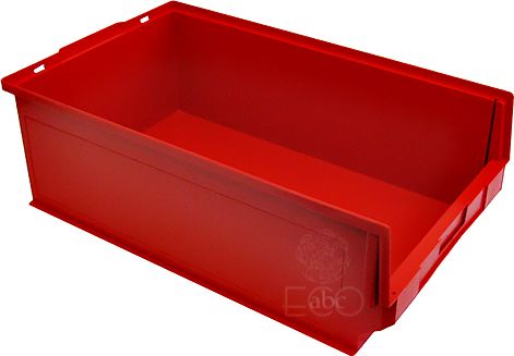 ECOabc Pojemnik magazynowy warsztatowy 600x360x200 typ 4 czerwony