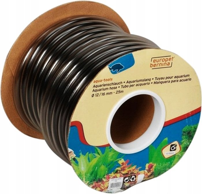 AQUA DELLA Wąż akwarystyczny elastyczny, na kartonowej szpuli, 12/16 mm- 25 m/opak