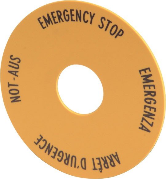 Eaton Tabliczka do przycisku bezpieczeństwa M22-XAK2 z opisem - 216466