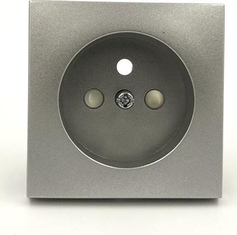 Efapel EFAPEL LOGUS90 ELEMENT CENTRALNY DO GNIAZDA Z UZIEMIENIEM ALUMINIUM 90652 TAL