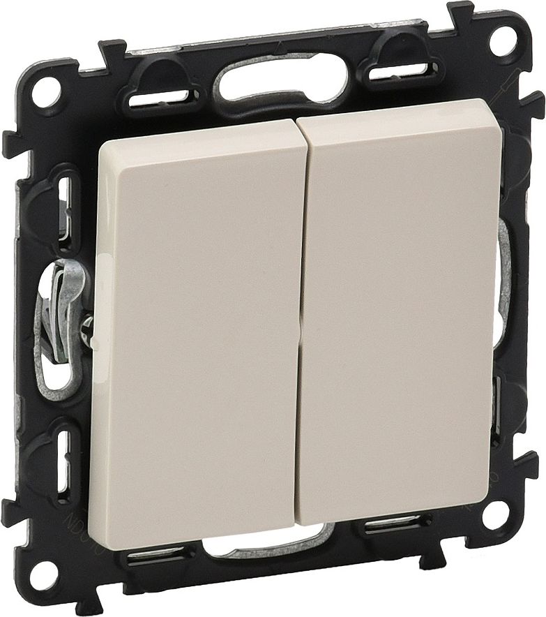 Legrand Łącznik świecznikowy Valena Life podwójny 10AX kremowy (752205)
