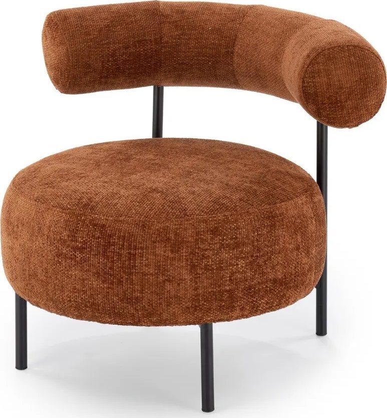 Fotel HAZARD cynamonowy HALMAR