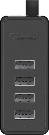 HUB USB Orico Adapter Hub Orico W5P-100 USB do 4x USB 2.0 (czarny)